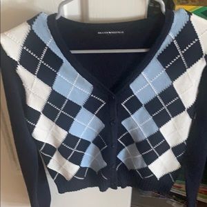 Brandy Melville Argyle Sweater